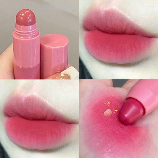 Lip Gloss Nude Matte Lipstick Kit Combo Velvet Long Lasting Sexy Red Tint Non sbiadisce Pastelli Liner 4 in 1 Trucco Labbra Set di cosmetici