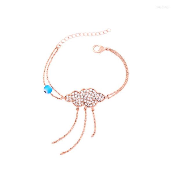 Очарование браслетов Симпатичная модная медуза хрустальный стеклянный браслет