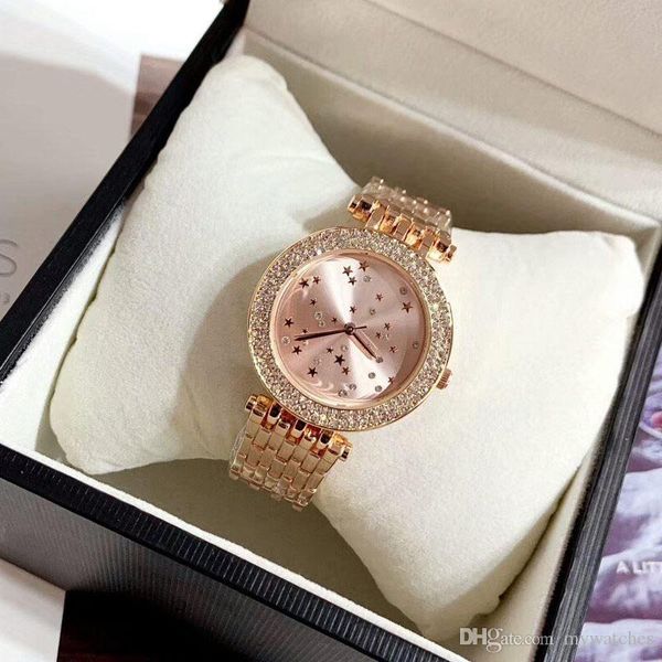 Orologio da donna orologi di alta qualità Business Luxury Quarzo-batteria impermeabile in acciaio inossidabile 38mm orologio montre de luxe regali