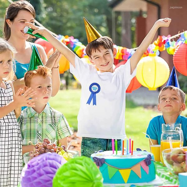 Spille Decorazioni per feste di compleanno per bambini per bambini Distintivo per ragazze per bambini Bomboniera per baby shower Spilla su nastro 4,3 cm