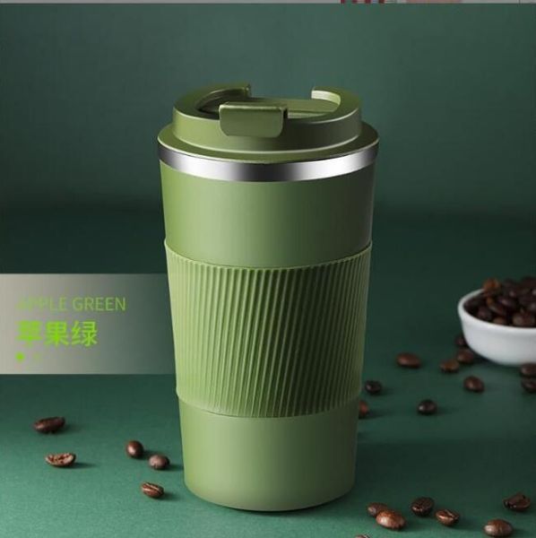 2023 New Drinkware tazza da caffè in acciaio inossidabile 304 sottovuoto colore spray tazza da ufficio tazza da viaggio all'aperto auto acqua 500 ml tazza Bicchiere isolato a doppia parete in vetro