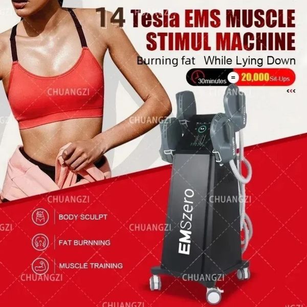 Heißer Verkauf 14 Tesla DLS-EMSLIM Neo Abnehmen Maschine 6500W Emszero Hiemt Nova Body Sculpt EMS Beckenboden Muskel Schönheit Maschine