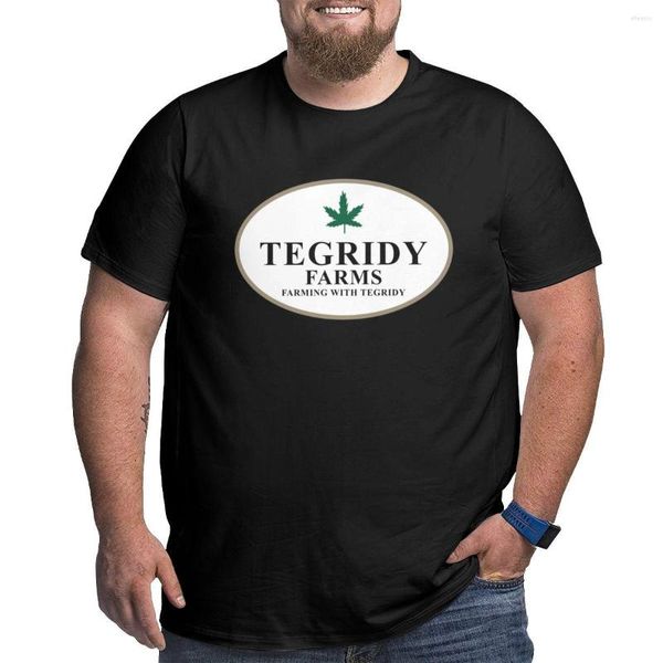 Polo da uomo Tegridy Farms T-Shirt Abbigliamento estetico di grandi dimensioni Felpe T-shirt pesante per uomo