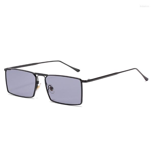 Sonnenbrille Tibortana Rechteck Metall Für Frauen Männer Kleine Vintage Retro Quadrat Mode Stilvolle Sport Trendy UV400 2057