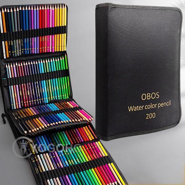 Pencils 2001207248 Цветные цветные карандаш с тканевой сумкой Профессиональный пастельный рисунок цветовые материалы для художника 230607