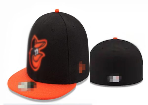 Mais novo Arrivall Hot Orioles Bonés de Beisebol Hip-hop Gorras Bones Esporte para Homens Mulheres Flat Fitted Chapéus H8-6.7