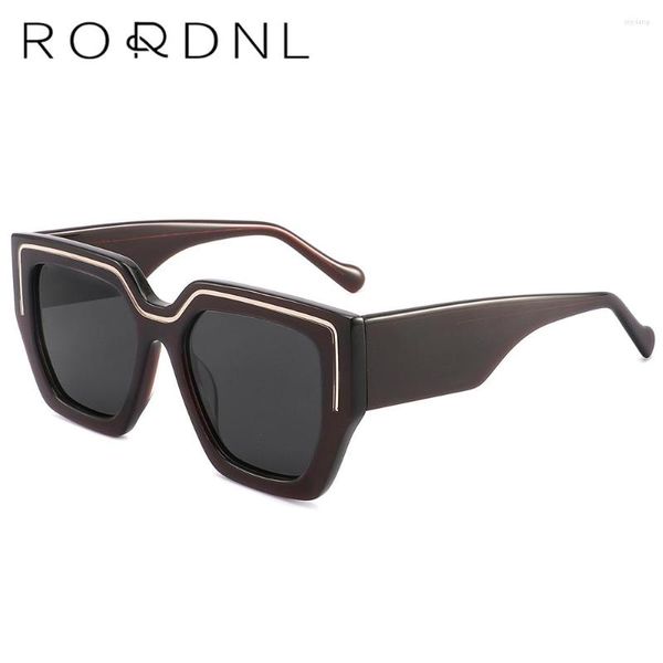 Occhiali da sole quadrati femminili polarizzati moda donna uomo occhiali da sole all'ingrosso in massa occhiali in acetato oversize UV400