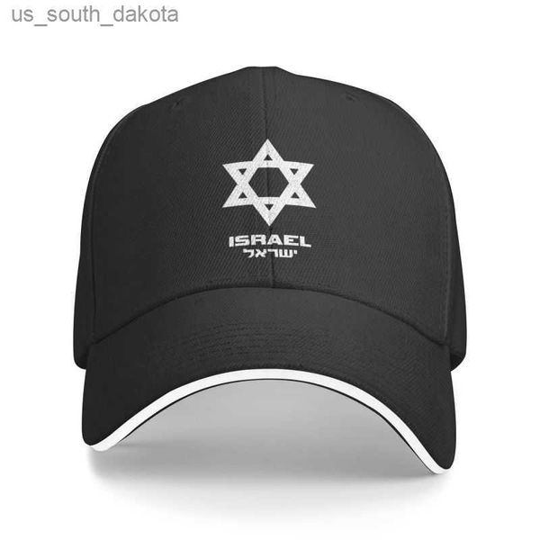 Boné de beisebol com bandeira de Israel personalizado para homens e mulheres Respirável Hanukkah Je Israel Dad Hat Streetwear L230523