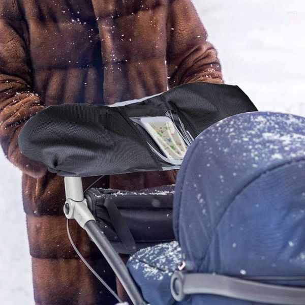 Passeggino Parti Carrozzina Mano Manicotto Bambino Guanti Caldi Con Fodera In Pile Resistenza All'acqua Oxford Per Passeggino