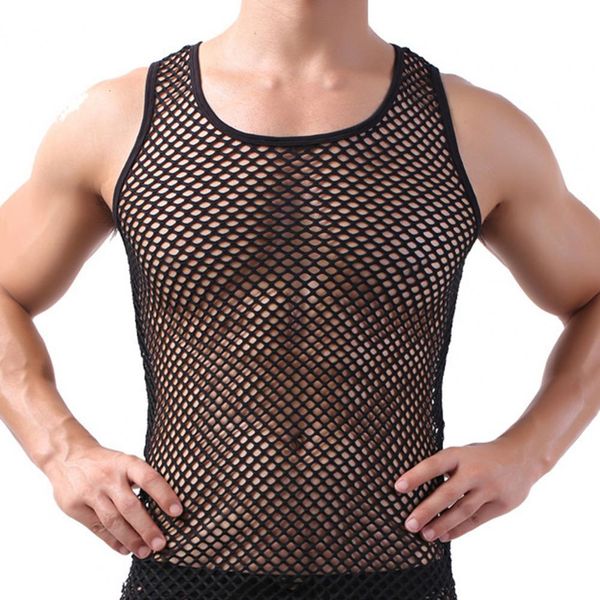 Herren Tank Tops Männer Weste Unterhemd Homosexuell Kleidung Nylon Mesh Shirt Durchsichtig Sheer Long Sleeves T Shirts Sexy Transparent Shirt Unterwäsche 230607