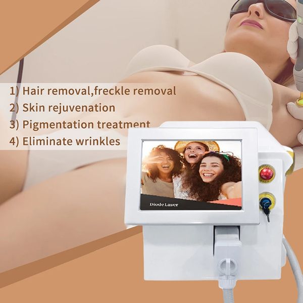 Neues Summer Home Beauty Instrument Neues 808-nm-Diodenlaser-Haarentfernungsgerät mit 808-nm-Wellenlänge, Luftkühlung, schmerzlose und schnelle Hautverjüngung