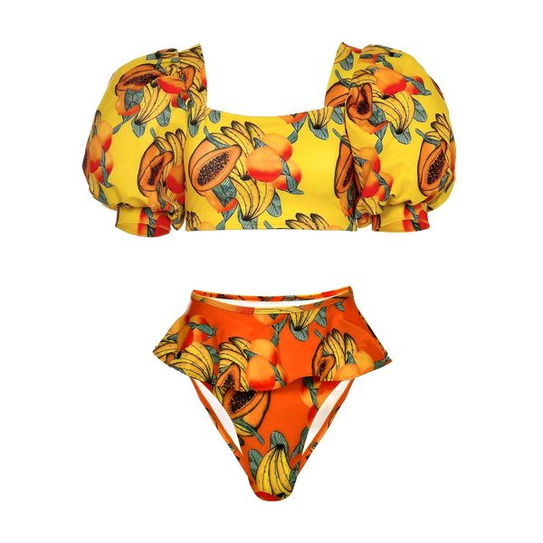 Swim Wear 2023 Высокая талия бикини для купальных костюмов для купальных купальных купальных бикини, купальные костюмы для купания летняя пляжная одежда Biquini 230605
