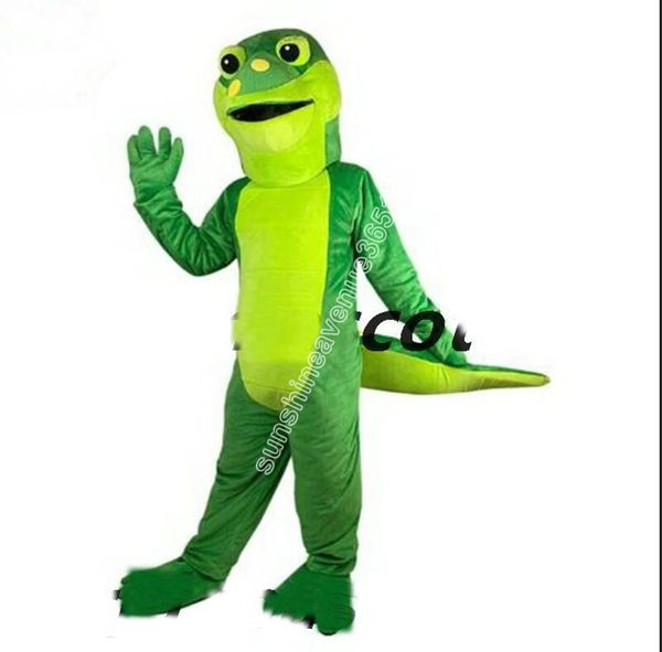 New Adult Animal Green Crocodile Mascot Costume Top Cartoon Anime tema personaggio Carnevale Unisex Adulti Taglia Christmas Birthday Party Outdoor Outfit Suit