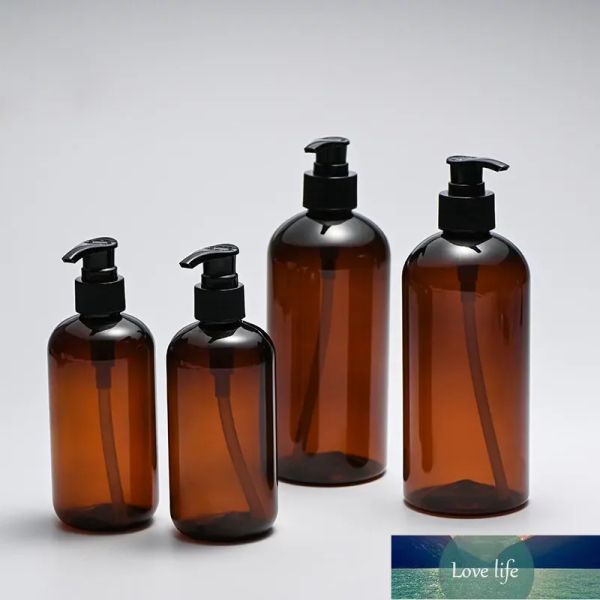 All-Match 250 ml 8oz PET-Kunststoff-Bernstein-Shampoo-Flasche, Duschgel, Händedesinfektionsmittel, Handwaschflüssigkeit, kosmetische Lotion, Pumpflasche