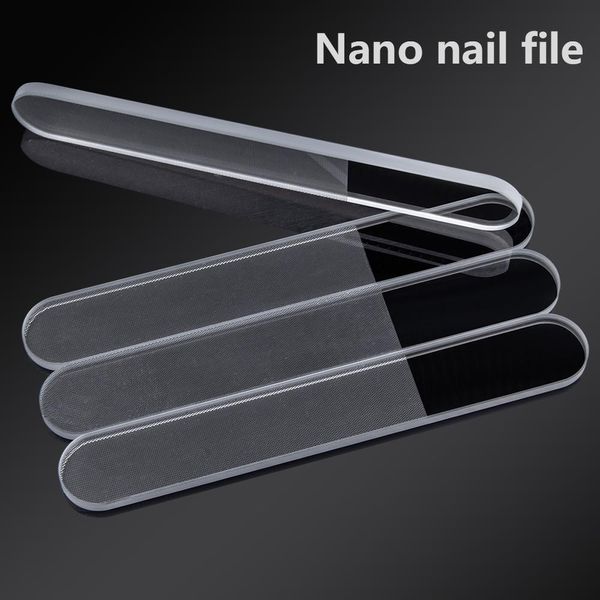Ekipman 10 adet Nano Cam Tırnak Dosyaları Tampon Kristal Şeffaf Zımparalama Parlatma Taşlama Tırnak Bloğu Dayanıklı Pedikür Dosyası Tırnak Sanat Aracı