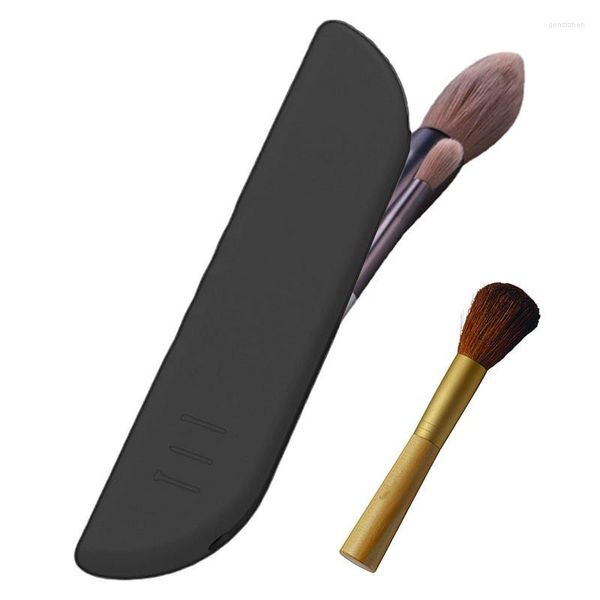 Сумки для хранения макияжа щетка для перемещения силиконовой лицевой поверхности держатель Compact Cosmetics Tool Saclage Sag с магнитом для наружного