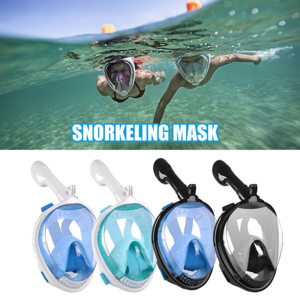 Professionelle volle trockene Schnorchelmaske Vollgeflügel Schnorchel Maske Unterwasser-Tauch-Anti-Fog-Tauchausrüstung Erwachsene Kinder