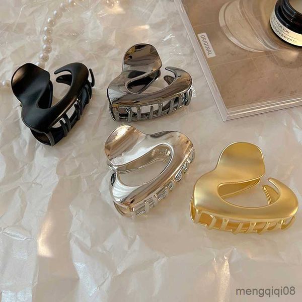 Altro Coreano Scava Fuori Capelli Cls Clip Donna Ragazze Colore argento Morsetti Metallo Barrettes irregolari Accessori Nuovo R230608