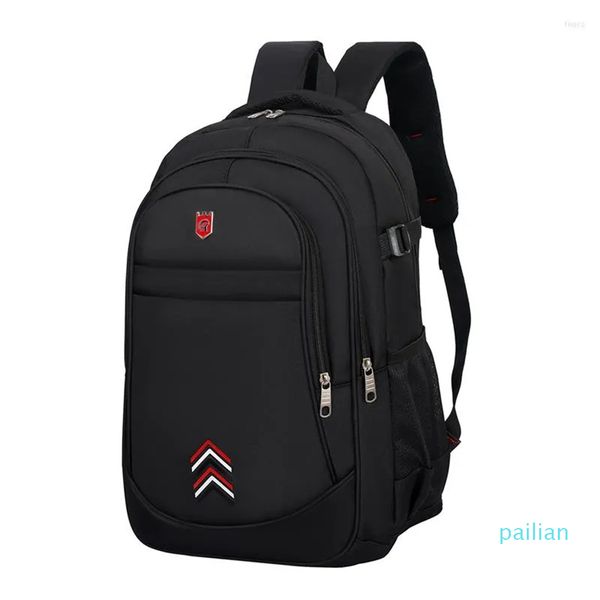 Mochila 2023 Design Simples Preto Durável Tecido Oxford Ao Ar Livre Mochila Mochila de Viagem Masculina Mochila Esportiva Juvenil