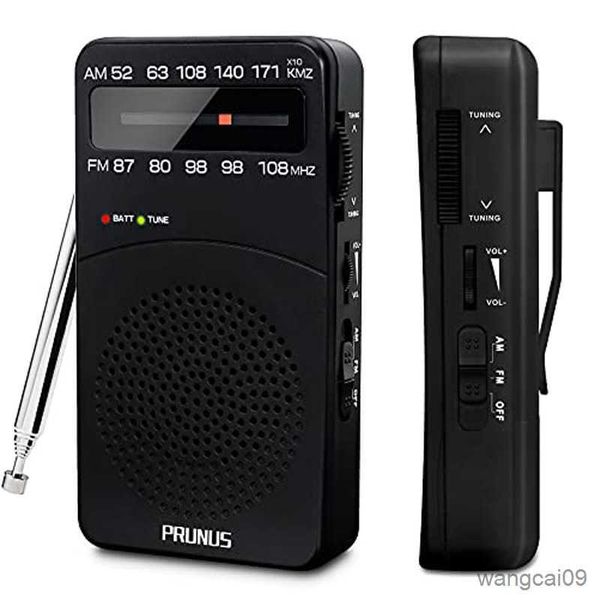 Altifalantes portáteis Rádio portátil de bolso FM/AM Receptor de rádio digital Leitor de música Rádios para baterias R230608