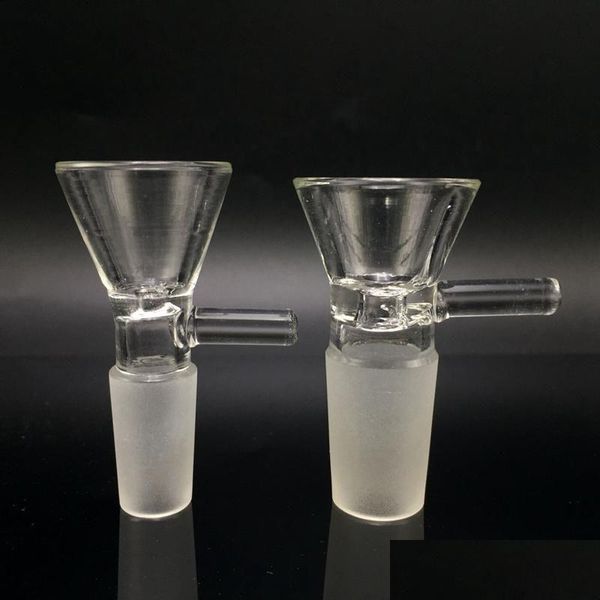 Zubehör Quarz Banger Glas Adapter Konverter Bong 14 mm 18 mm weibliche zu männliche Schüssel dicke Forsted Pyrex Wasserpfeifen Drop Lieferung H Dh0HC