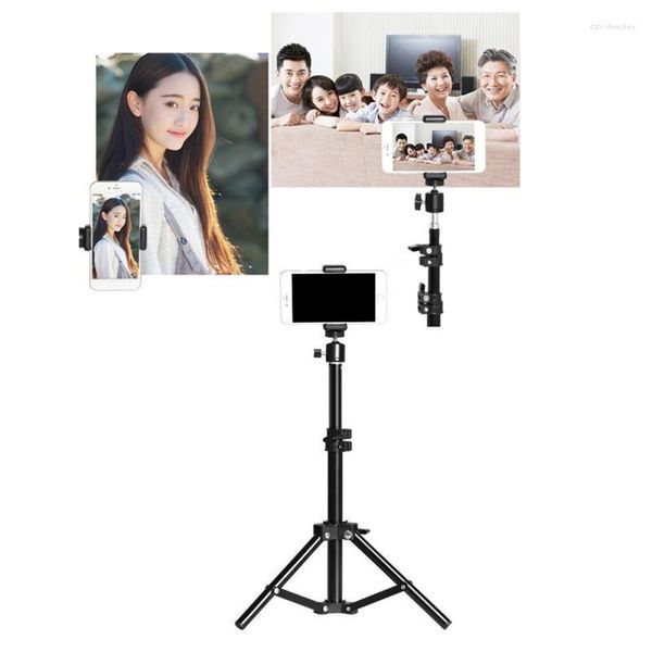 Lampade da tavolo 26cm / 20cm Camera Po Circle Light Ring Dimmerabile LED Selfie USB Lumiere per trucco Video Studio con treppiede