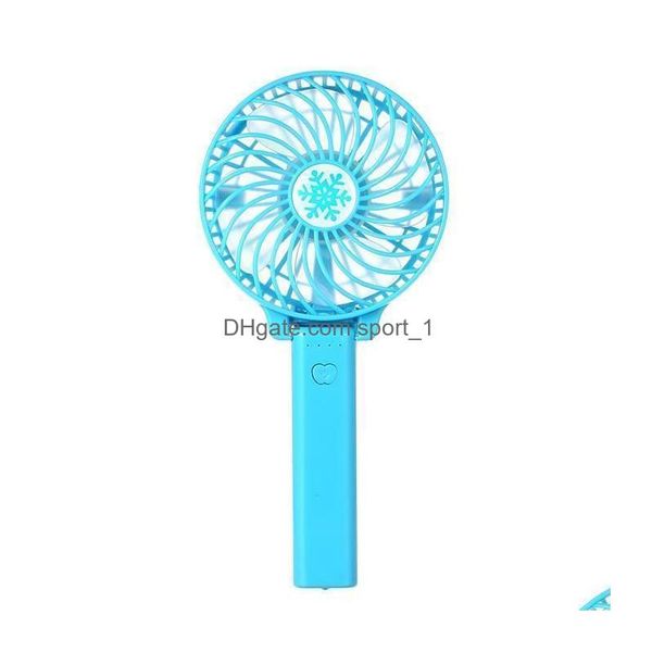 Parti moda mini fan taşınabilir usb pil havalandırma katlanabilir klima fanlar serin bir şekilde çalıştırılan el serinletme damlası dhqcm