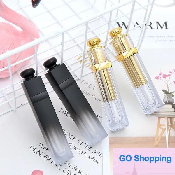 5/100pcs 4,5 ml Goldener leerer Lipglossrohr ABS Lip Gloss Behälter Diy Schönheit Lip Care Packaging Klassiker