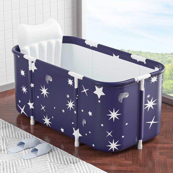 Outros Artigos de WC Banheira 120CM Balde de Banheira Dobrável Engrossar Barril de Chuveiro Adulto IceTub Piscina Bebé Isolamento Casa de Banho Familiar Banheira SPA 230607