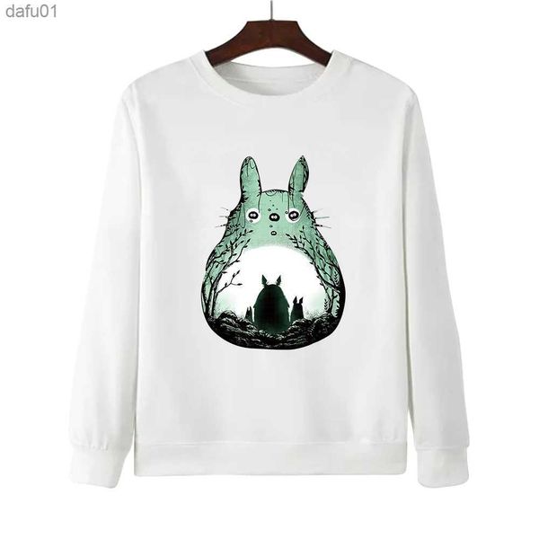 CLOOCL Cartoon Totoro Sweat Drôle Anime Poitrine Imprimé Sportshirts Homme Femme Chemises Décontractées Harajuku Streetwear S-7XL L230520