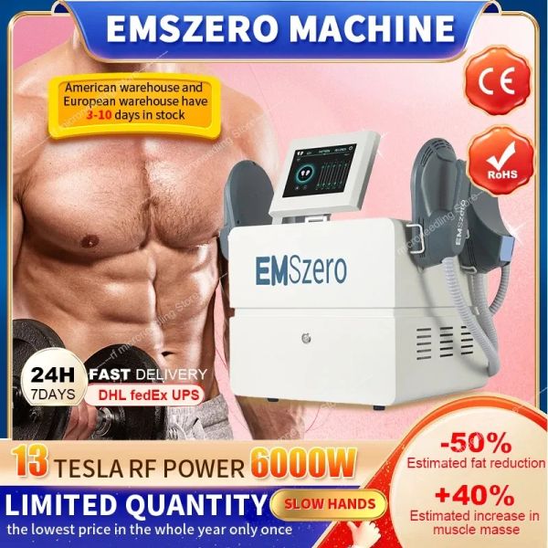 2023 6000 W Emszero 14 Tesla Beauty Estimulador muscular Beauty Portable Sculpt Machine Dispositivo de estimulação muscular