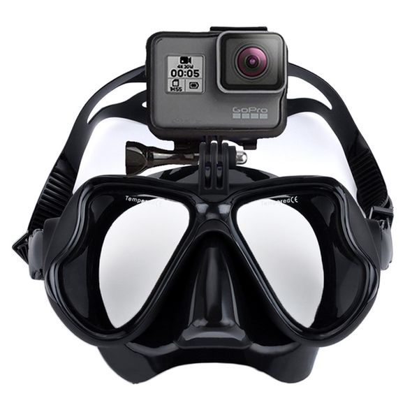 Professionelle Unterwassermaske Kamera Tauchmaske Schwimmbrille Schnorchel Tauchen Kamerahalter für GoPro