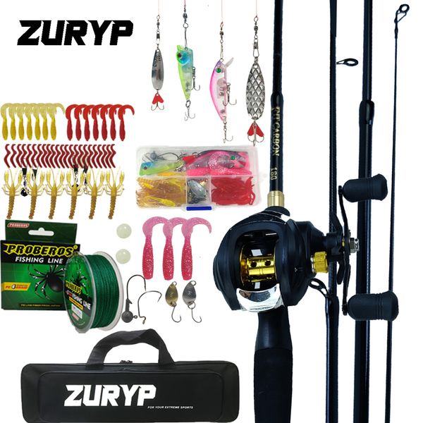 Mulinello Canna Combo ZURYP 1824m Pesca Casting Canne da Spinning e Line Lure Borsa Ganci Galleggiante Set CompletoA 230608