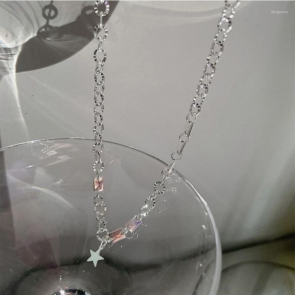 Подвесные ожерелья Происхождение летняя корейская звезда моды Шанкированное колье для цепочки