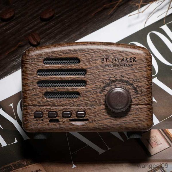 Tragbare Lautsprecher Bluetooth-Lautsprecher Retro-Sound Nostalgisches süßes Mädchen-Herz-Karten-Handgeschenk Kreatives Design-Lautsprecher R230608