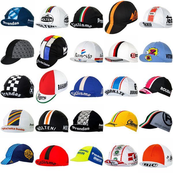 Cappellini da ciclismo Maschere Classic Retro berretto da ciclismo leggero gorra ciclismo hombre formato libero bicicletta elastica Copricapo da strada mtb cappello da bici uomo Balaclava 230607