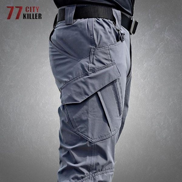 Coats ix9 calças táticas militares Calças de carga impermeabilizadas homens homens respiráveis exército de colorido sólido colorido calças mensagens de trabalho S5xl