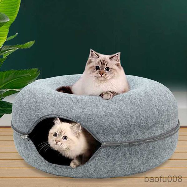 Casas transportadoras para gatos Cama para gatos Túnel para animais de estimação Brinquedo para jogos interativos Cama para gatos de brinquedo interno de uso duplo Gatinho esportivo para treinamento Casa para gatos R230608