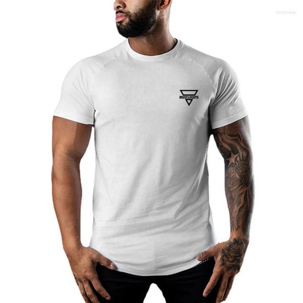 Herren T-Shirts Sommer Taktisches T-Shirt Herren Outdoor-Sport Slim Fit Laufen Kurzarm