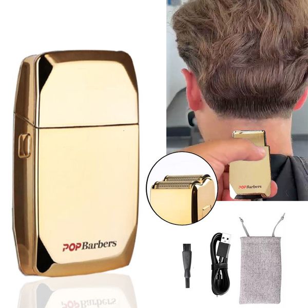 Tagliacapelli Pop Barbers Professional P600 Oil Head Tosatrici elettriche alternative 0MM Cutter Head Rasoio elettrico 9000 RPM Hair Trimmer 230607