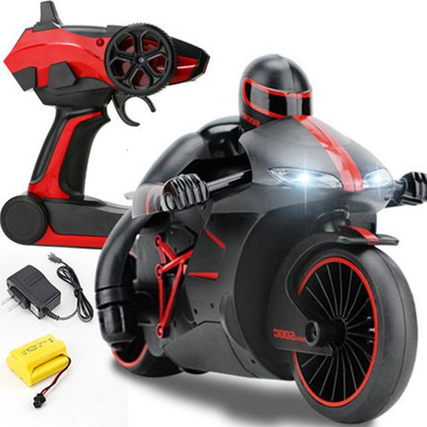 Elektrik/RC Araç ElectricRc Araç Mini RC Araba RC Moto Yarış Hız Drift LED Işık Uzaktan Kumanda Motosiklet 4 Kanal 24GHz Oyuncak 240314