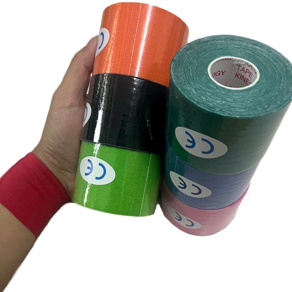 Equipaggiamento protettivo 6 Rotolo Nastro kinesiologico autoadesivo Sport crossfit Fasciatura elastica Sollevamento seno Body Taping Per viso Caviglia Ginocchio Polso Indietro 230607