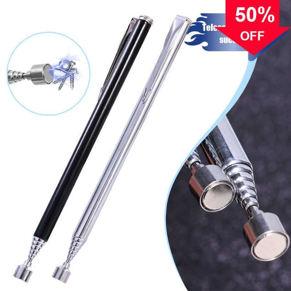 Neue Auto Teleskop Magnetische Picker Versenkbare Pickup Stift Edelstahl Stick Mutter Bolzen Tragbare Auto Reparatur Hand Reparatur Werkzeuge 65 cm