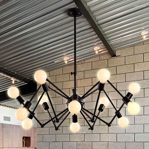 Kronleuchter Moderne Kronleuchter Licht 12 Köpfe Hängelampen für Wohnzimmer Spider Design Vintage angepasst DIY Lampe ohne Glühbirnen