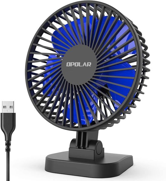 Andere Home Garden Mini-USB-Tischventilator Bessere Kühlung Perfekter starker Luftstrom Flüsterleiser tragbarer Ventilator für Desktop-Bürotisch 3 Geschwindigkeiten 4,9 Fuß Kabel 230607