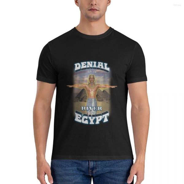 Herren-Poloshirts Denial Is A River In Egypt Klassisches T-Shirt Übergroßes lustiges T-Shirt