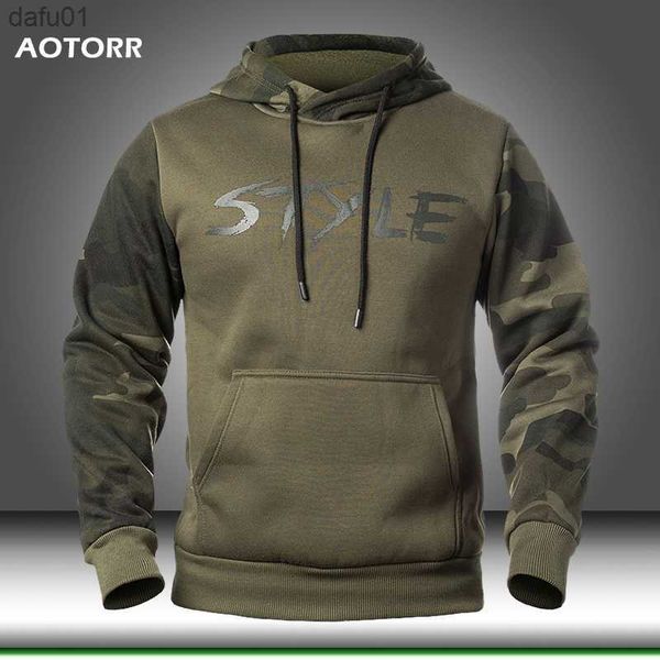 Camouflage Hoodies Männer 2023 Frühling Herren Militär Mit Kapuze Sweatshirts Hoodie Männliche Straße Hoody Armee Grün Sweatshirt Hip Hop S-4XL l230520