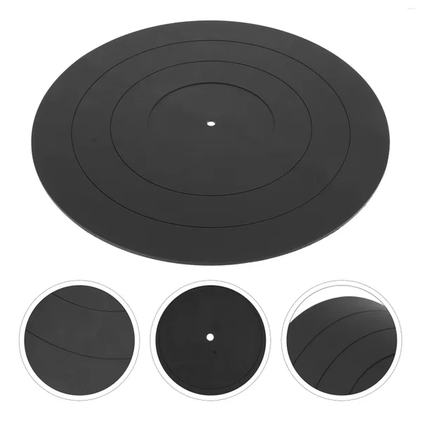 Tapetes de Mesa Mesa Giratória Prato de Gravação Áudio Borracha Disco Giratório Dj Capa Silicone Cortiça Estática Lp Disco Antiderrapante Almofada Deslizante Acrílico