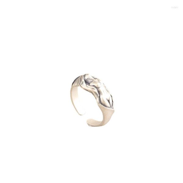 Кластерные кольца настоящие S925 Silver Nude Women Ring Ring Art Эстетика мужчины и ретро -личность преувеличенная тенденция богиня