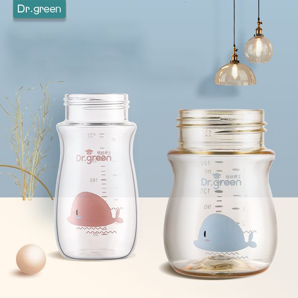 Babyflaschen# Weithalsflasche, Körperkaliber, Universal-Glasfütterung, PPSU, sturzfest, für Dr. Green 230608